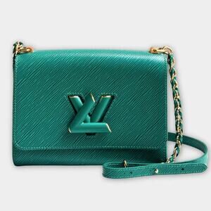 Louis Vuitton Twist MM Shoulder Bag – Emerald Epi Leather with Gold Hardware